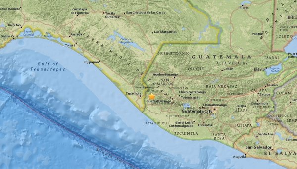 Registrado un terremoto de magnitud 7 en Guatemala cerca de la frontera con México
