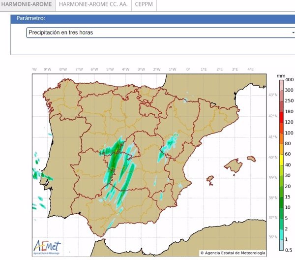 AEMET lanza Harmonie-Arome, un nuevo sistema de predicción meteorológica que precisa el tipo e intensidad de fenómenos