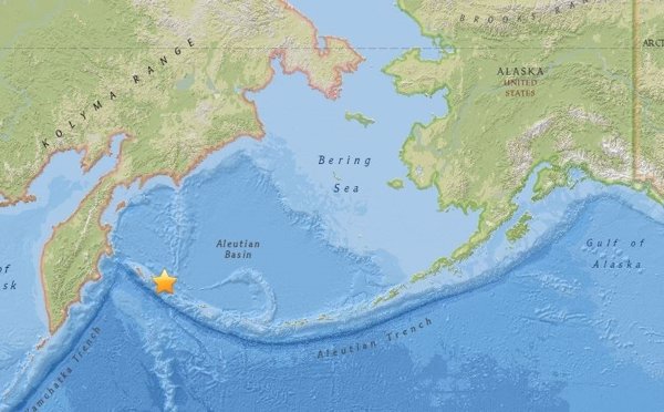 Registrado un terremoto de magnitud 7,4 frente a la península de Kamchatka con riesgo de tsunami