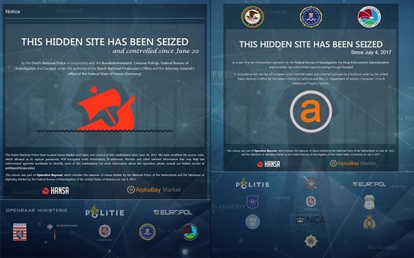 El FBI, la DEA y la Europol clausuran dos de los mercados negros más importantes de la 'dark web'