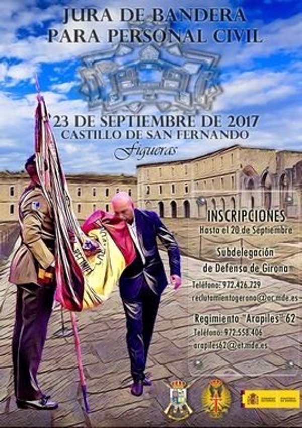 Unas 250 personas jurarán bandera en Figueres (Girona) este sábado, una semana antes del referéndum del 1-O