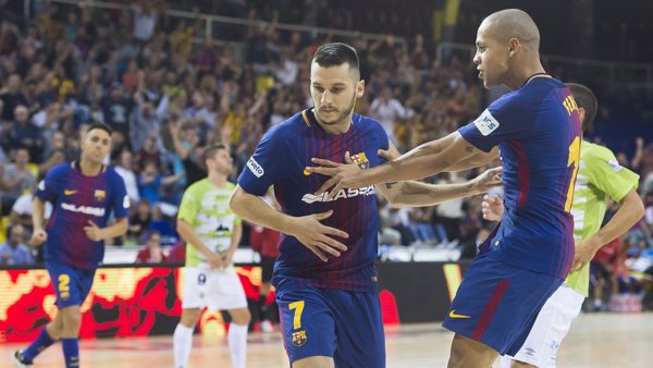 (Crónica) Movistar Inter y FC Barcelona pueden con Santiago y Palma Futsal