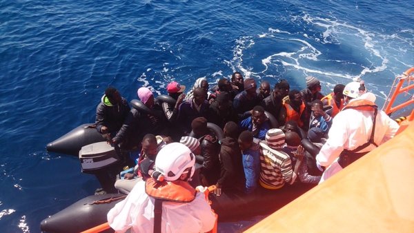 Rescatadas 139 personas procedentes de cuatro pateras en el Mar de Alborán