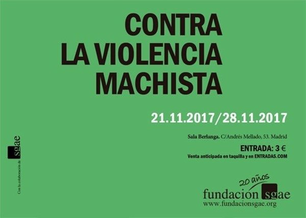 Fundación SGAE organiza un ciclo de cine 'Contra la Violencia Machista' los días 21 a 28 de noviembre