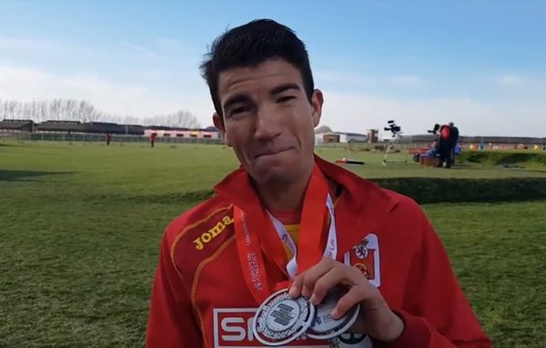 Adel Mechaal y el equipo masculino, subcampeones de Europa de cross; España, cinco medallas