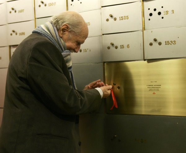 El Instituto Cervantes abre mañana el legado del actor Manuel Alexandre en la Caja de las Letras, un TP de Oro