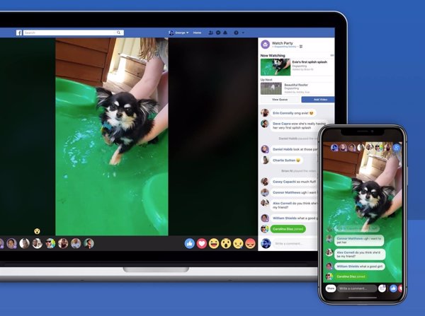 Facebook prueba una función que permite que los miembros de un grupo puedan ver vídeos de forma simultánea