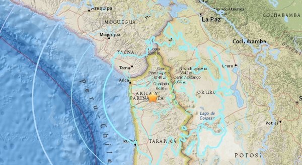 Registrado un terremoto de magnitud 6,3 en el norte de Chile