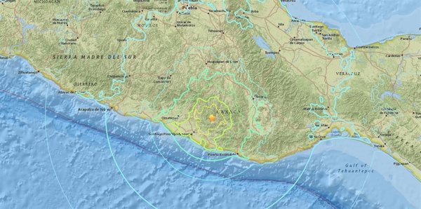 Registrado un terremoto de magnitud 7,5 en el sur de México