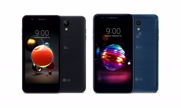 LG anuncia la edición 2018 de los 'smartphones' de gama media K8 y K10, con cuatro modelos con cámaras de hasta 13 MP