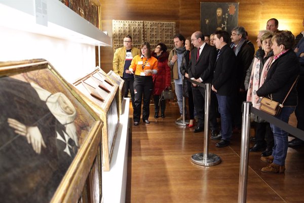Lambán anuncia en Sijena que el Plan Director y el proyecto museístico del monasterio se presentará el 4 de abril