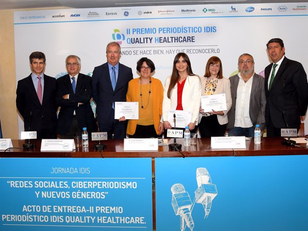 La Fundación Idis entrega sus segundos premios de periodismo 'Quality Healthcare', que premian la divulgación en salud