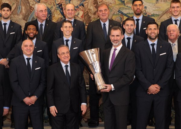 El Rey Felipe VI recibe al Real Madrid por su título de Euroliga