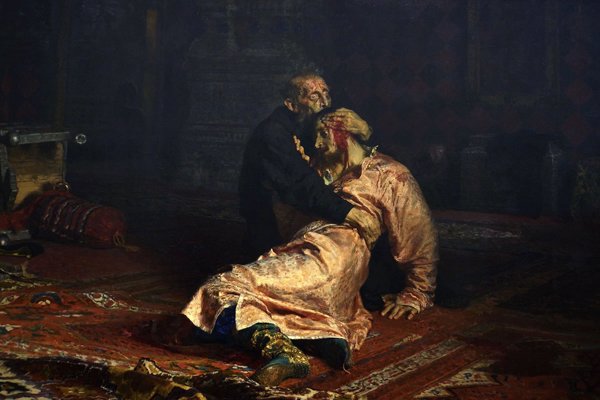 Un hombre en estado de embriaguez daña el famoso cuadro 'Iván el Terrible y su hijo' en un museo de Moscú