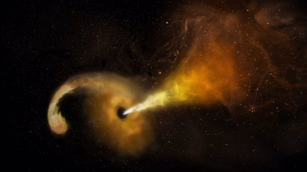 Científicos del CSIC observan por primera vez la erupción de un agujero negro al destruir una estrella