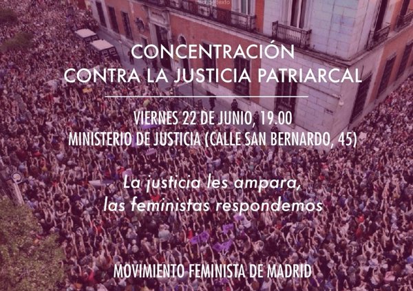 Causapié se suma a la concentración de este viernes en Madrid contra la libertad provisional de La Manada