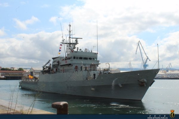 Un buque de la Armada comienza su despliegue en el Golfo de Guinea para reforzar la seguridad en la costa africana