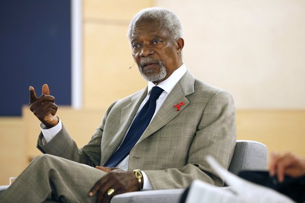 ONUSIDA resalta la lucha de Kofi Annan contra el sida: 