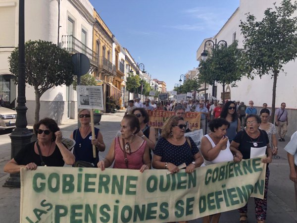 Nuevas manifestaciones de pensionistas en Andalucía para pedir la equiparación al IPC