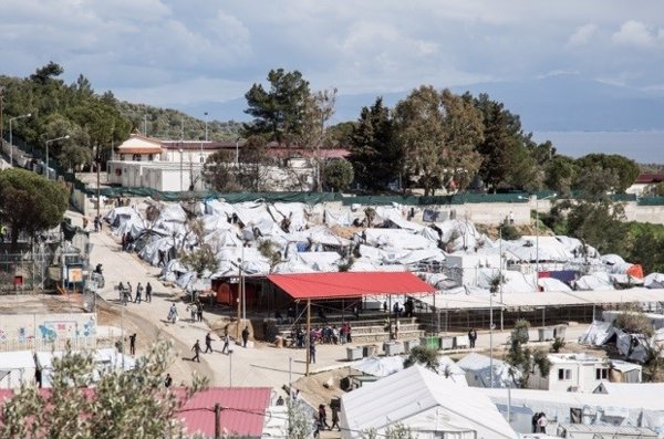 El campo de refugiados de Moria, en Lesbos (Grecia), 