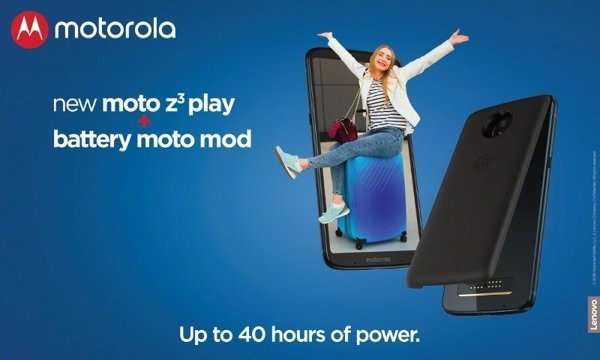 Motorola lanza el pack Moto z3 Play Power Edition, con un módulo que extiende la batería 40 horas
