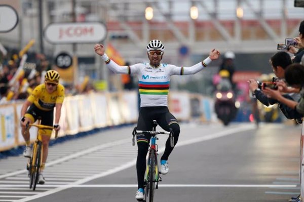 Valverde logra el triunfo en el Critérium de Saitama