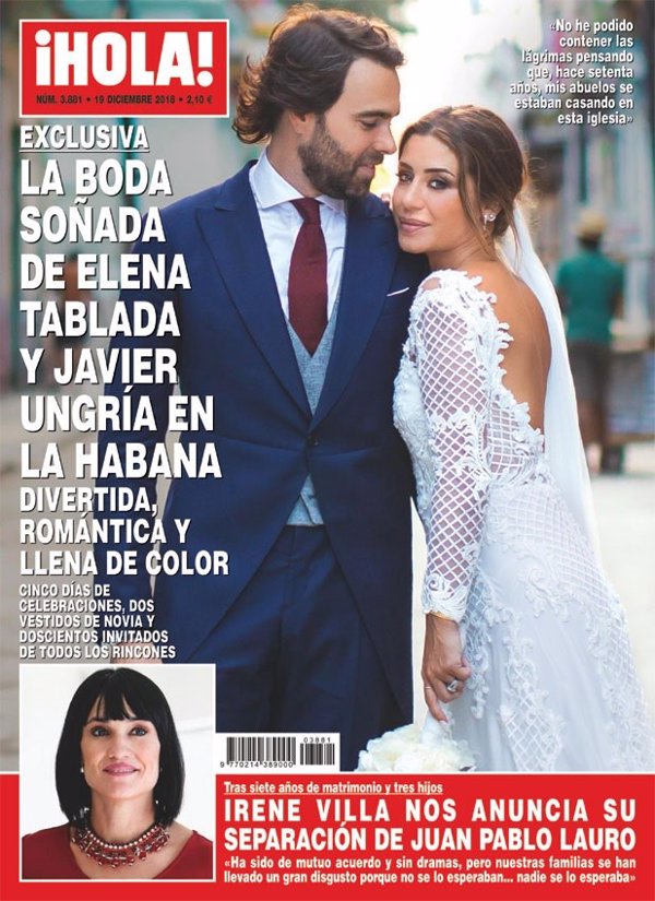 La romántica boda de Elena Tablada y Javier Ungría