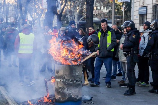 Delegación de Gobierno en Madrid abrirá expedientes a los promotores de las manifestaciones de taxistas no comunicadas