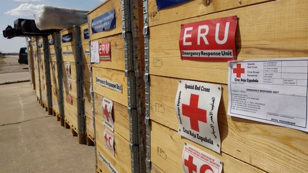 Cruz Roja Española despliega su equipamiento en Mozambique para producir agua potable tras el paso del ciclón Idai