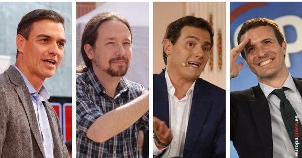 RTVE confirma que celebrará el debate a cuatro el lunes 22 de abril con Sánchez, Casado, Rivera e Iglesias