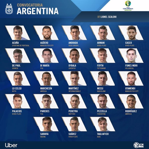 Messi lidera la renovada convocatoria de Argentina para la Copa América