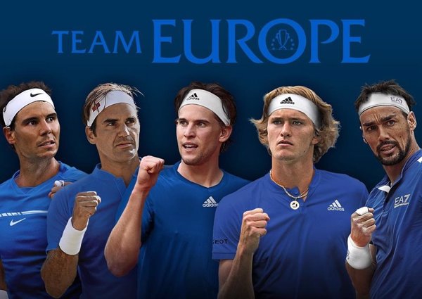 Thiem, Zverev y Fognini se unen a Nadal y Federer en el equipo de Europa de la Laver Cup
