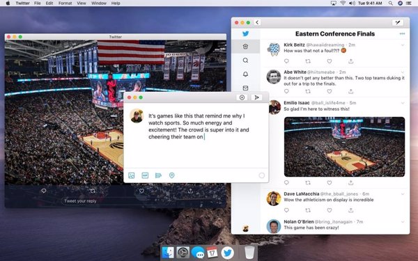 Twitter para macOS añadirá funciones nativas aunque tomará como base la versión de iPad