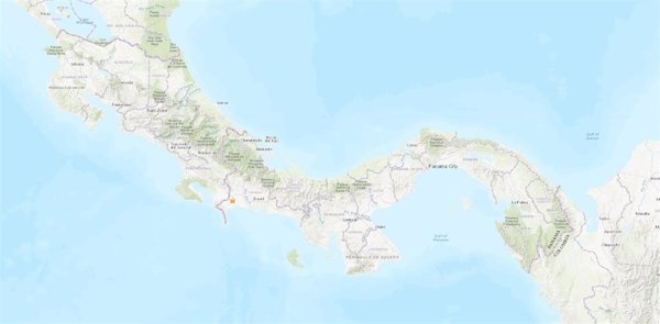 Registrado un terremoto de magnitud 6,3 en el oeste de Panamá