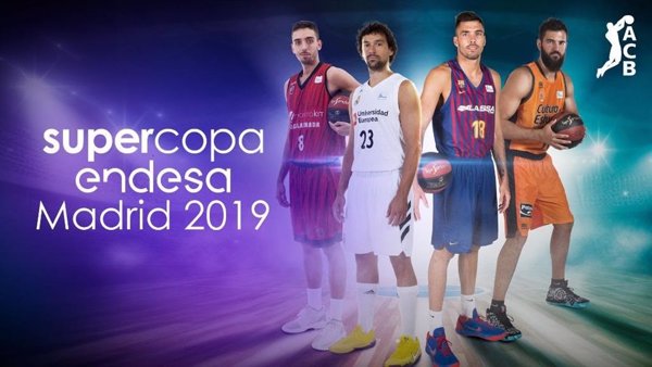 Real Madrid, Barça Lassa, Valencia Basket y Montakit Fuenlabrada disputarán la Supercopa Endesa