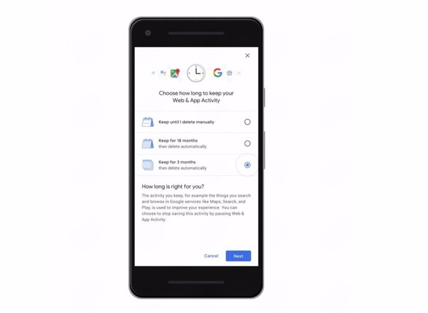 Google lanza la autoeliminación de los datos del historial de localización en iOS y Android