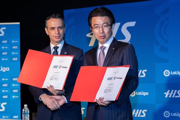 LaLiga y la agencia de viajes japonesa 'HIS' firman en Tokio un acuerdo de colaboración