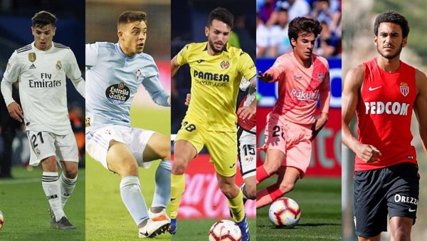Brahim Díaz, Fran Beltrán, Manu Morlanes, Jordi Mboula y Riqui Puig, candidatos al 'Golden Boy'