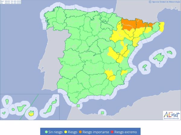 La inestabilidad aumentará mañana en el norte y este de España pero el jueves regresarán las altas temperaturas