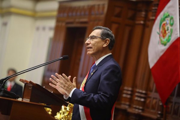 El presidente de Perú confía en que el Congreso aprobará el proyecto de ley para adelantar las elecciones