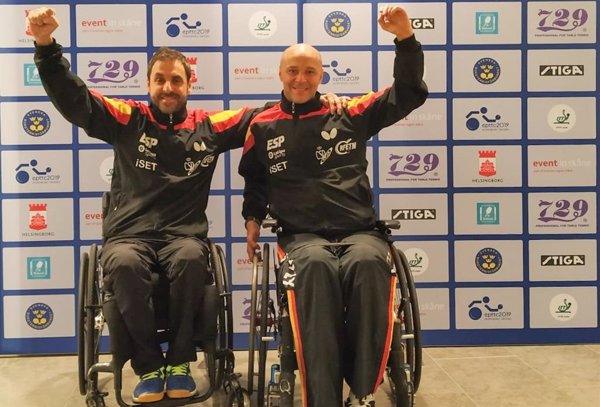 Iker Sastre y Miguel Ángel Toledo, en semifinales del Europeo de tenis de mesa paralímpico