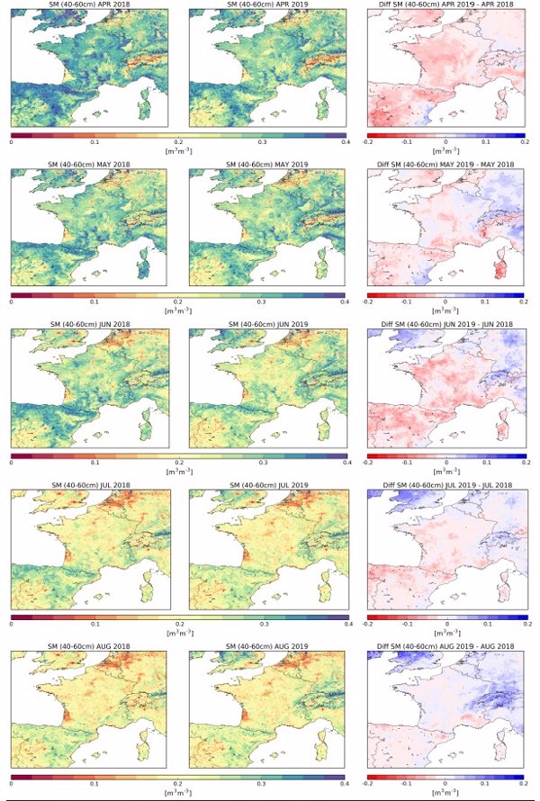 Copernicus confirma la sequía en Europa en 2018 y 2019 y alerta de que será una de las 