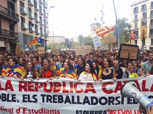 El Sindicato de Estudiantes convoca huelga general en Cataluña el 30 y 31 de octubre a favor de la independencia