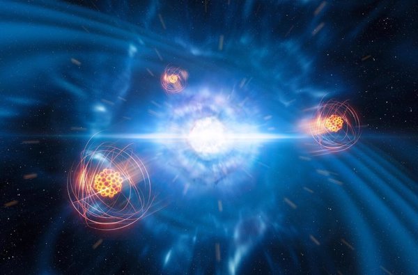 Identificado por primera vez un elemento pesado nacido tras la fusión de dos estrellas de neutrones