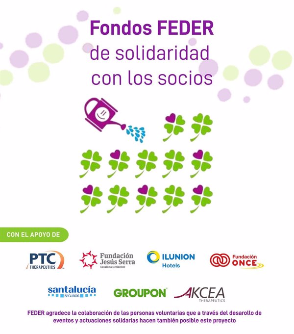 FEDER incrementa un 20% las ayudas de su proyecto 'Fondos FEDER de Solidaridad con los Socios'