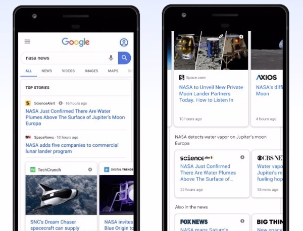 Google utiliza el aprendizaje automático para reorganizar las 'Noticias destacadas' en su buscador