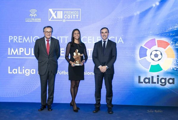 LaLiga recibe el Premio Excelencia al Impulso de las TIC en los Premios COITT 2019