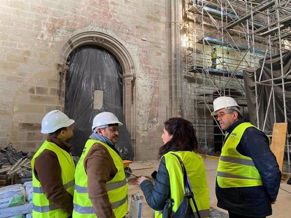 Las obras de la Catedral de Coria sacan a la luz datos de los antiguos muros del templo primitivo del siglo XIII