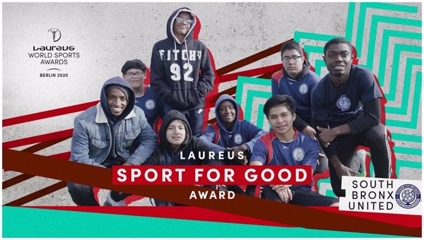South Bronx United, galadornada con el Laureus Sport for Good 2020