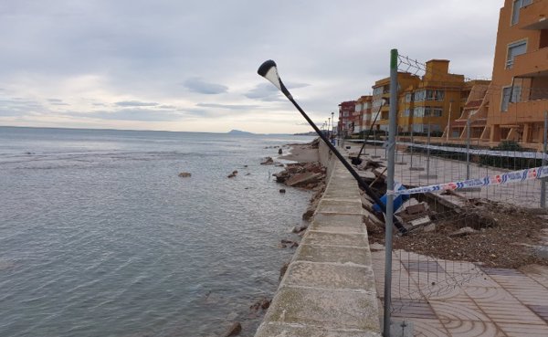 El Gobierno destina casi 20 millones a reparar los daños en la costa de Levante provocados por 'Gloria'